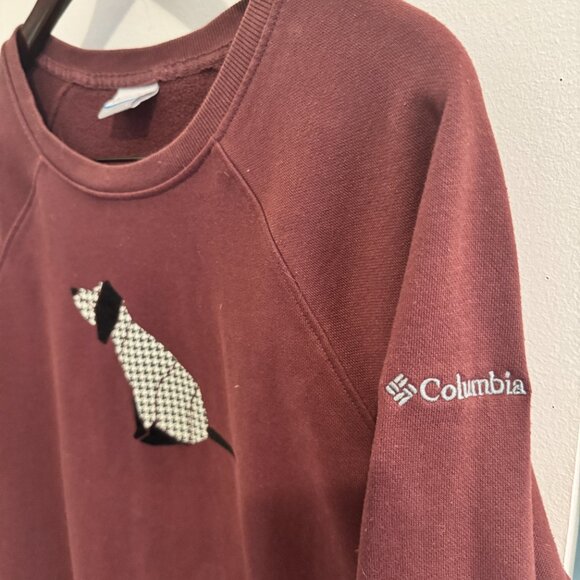 🐶 Columbia Fleece-Lined Sweatshirt | Dog Print | L (also fits S–M) - Picture 3 of 5